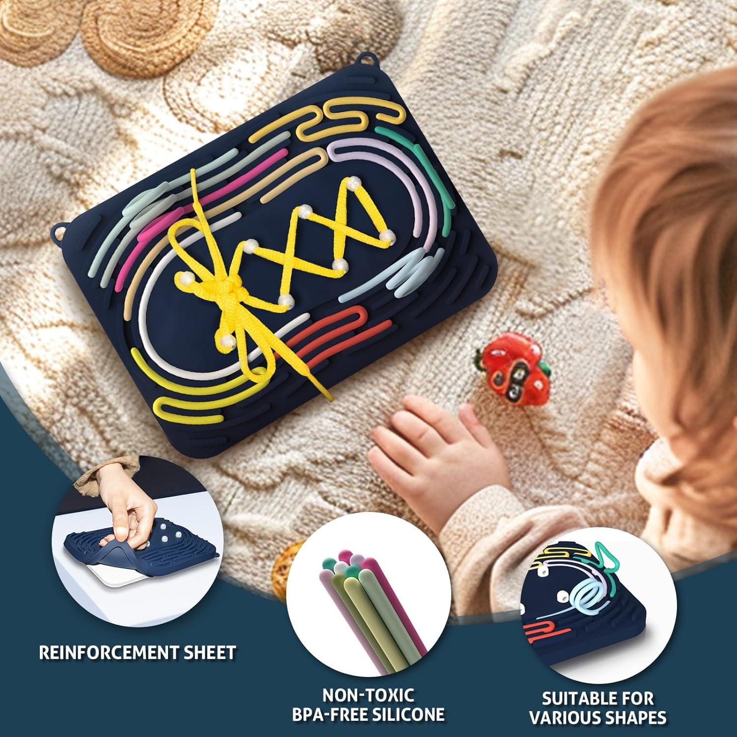 Tablero de Actividad Sensorial MSLANE Azul Marino - Juguete Antiestrés