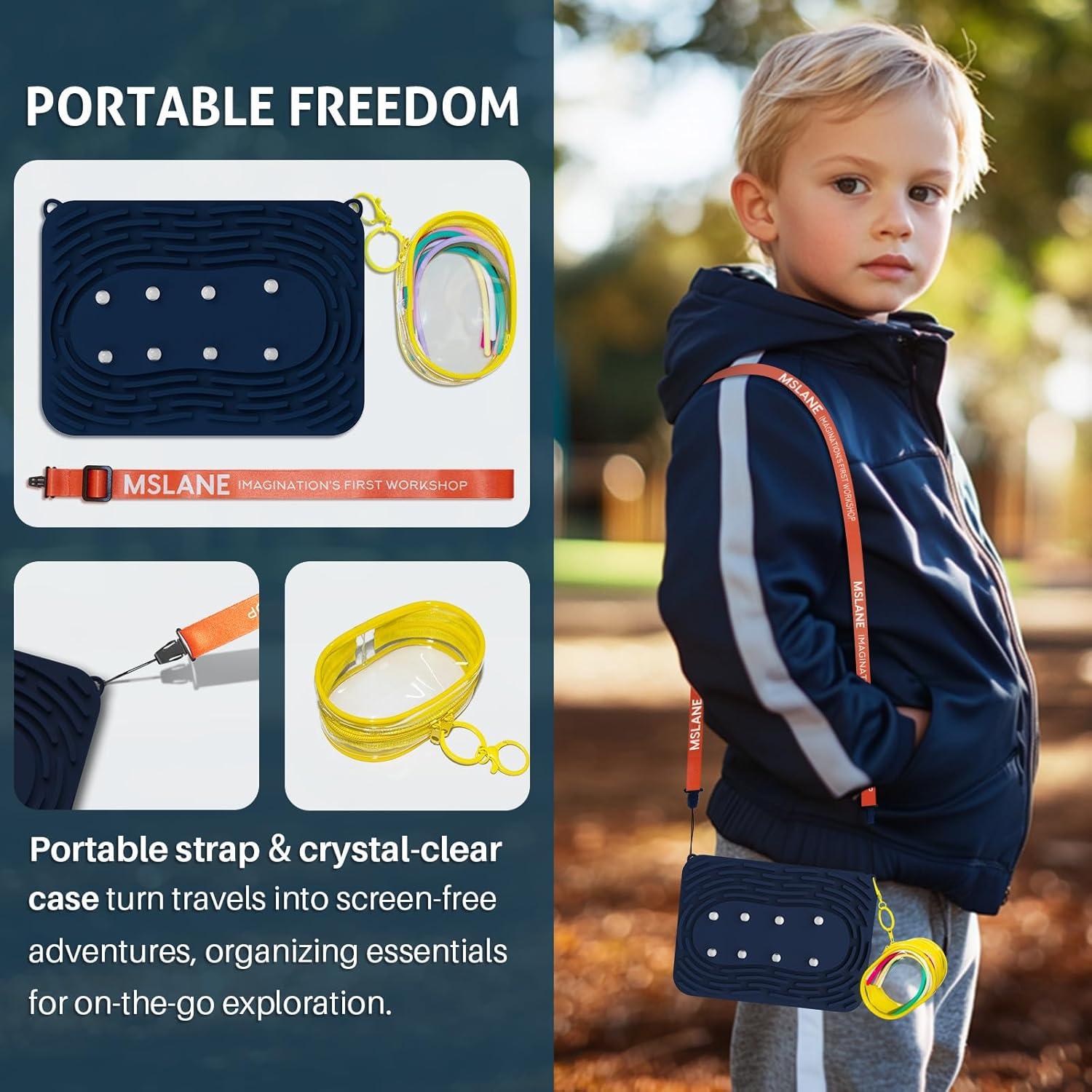 Tablero de Actividad Sensorial MSLANE Azul Marino - Juguete Antiestrés