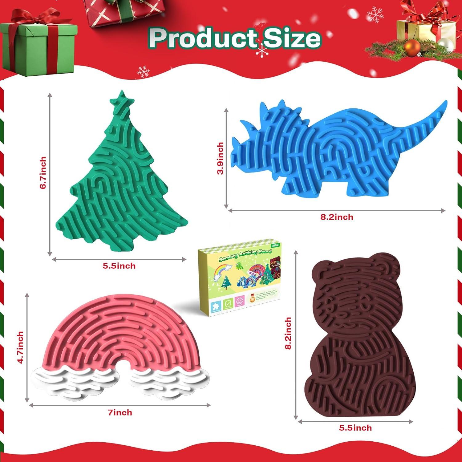 Tablero Sensorial KVRG 4 Piezas para Niños 3+ Años