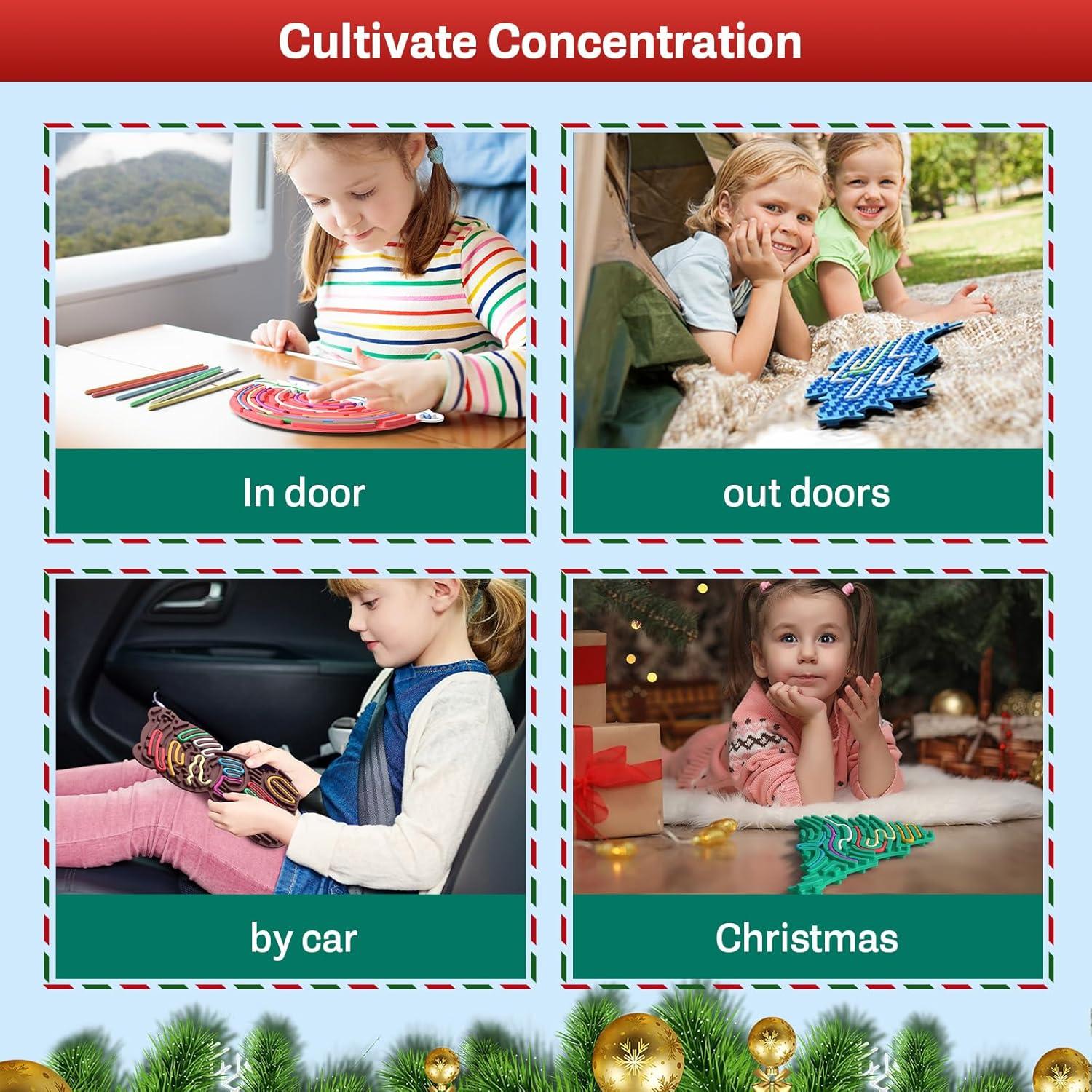 Tablero Sensorial KVRG 4 Piezas para Niños 3+ Años