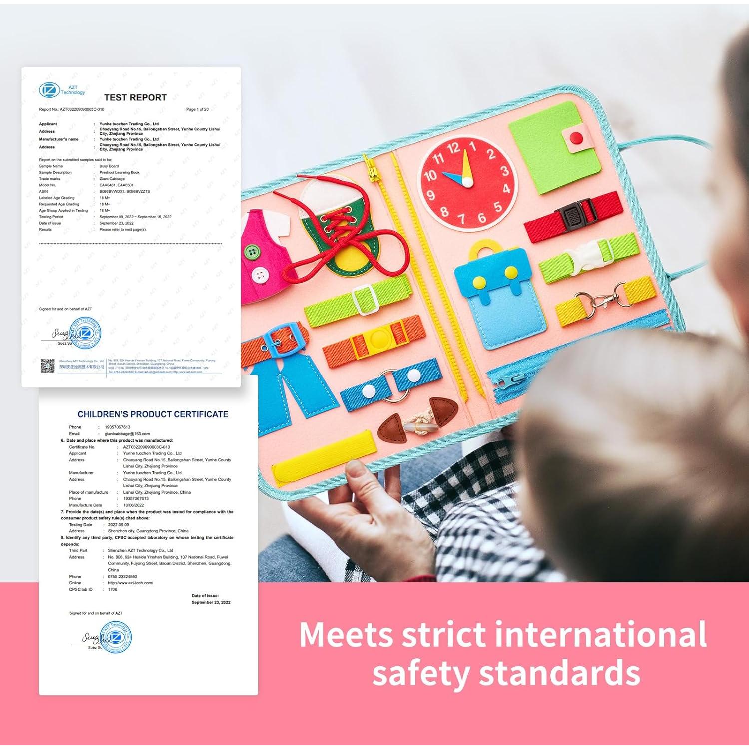 Tablero Ocupado Montessori Sirena 28.4x19 cm para Niños 1-4 Años