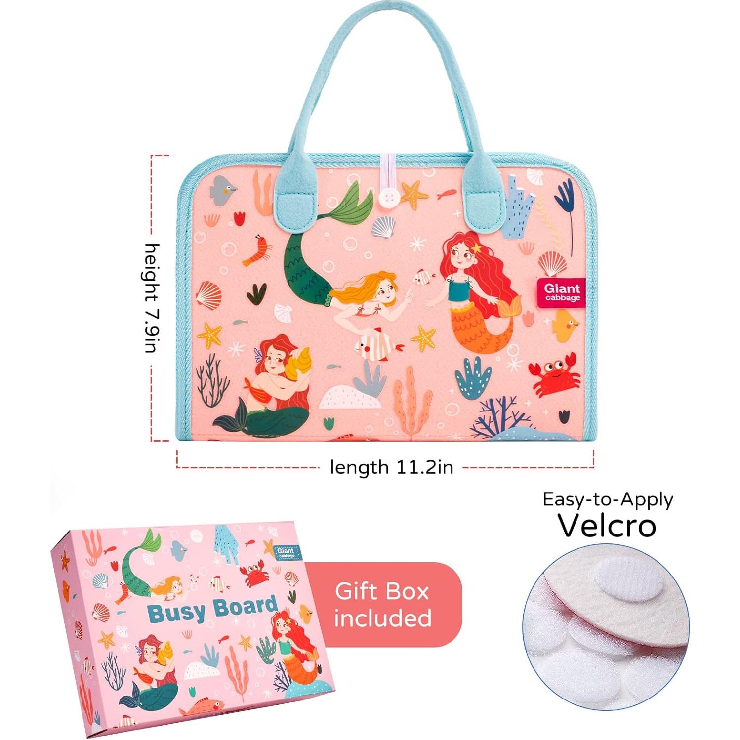 Tablero Ocupado Montessori Sirena 28.4x19 cm para Niños 1-4 Años