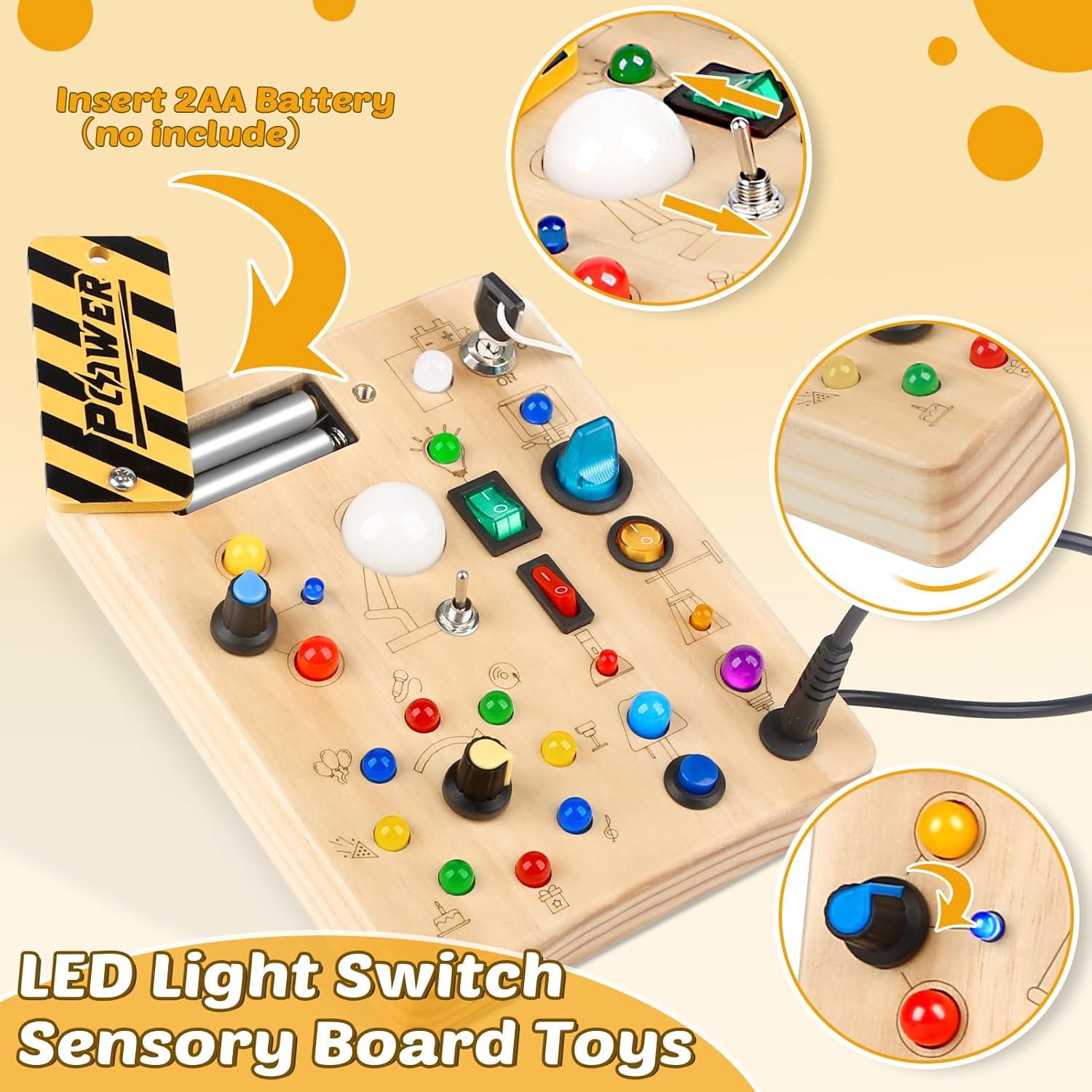 Tablero Ocupado LED Joyreal para Niños 1-6 Años - Juguete Educativo