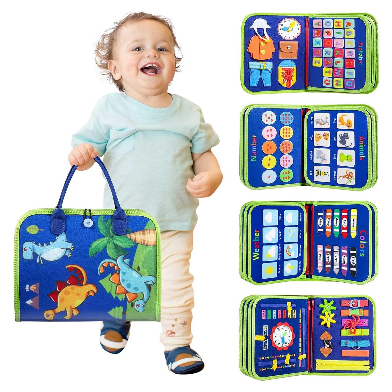 Tablero Ocupado Montessori Winblo - Juguete Educativo Azul