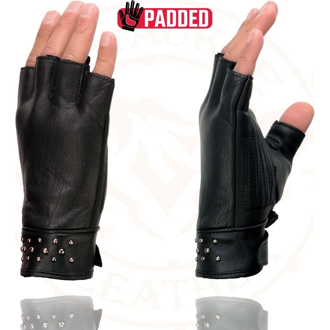 Guantes de moto Milwaukee Leather MG7761 mujer sin dedos