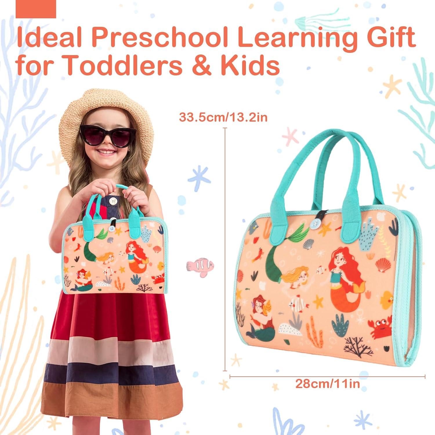 Tablero Ocupado Montessori Teefrye 8 Páginas para Niños 1-3 Años