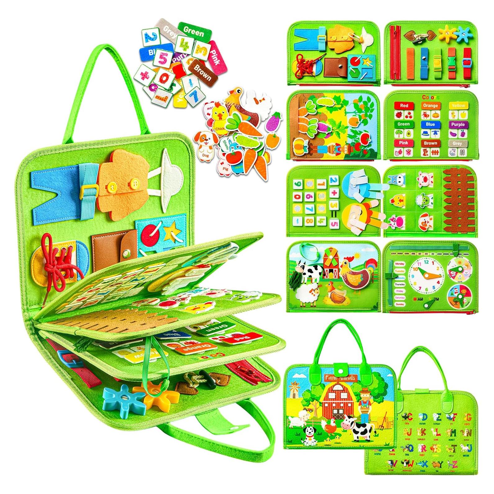 Tablero Ocupado Montessori FWXZBKK 8 Páginas Actividades 0.76 kg