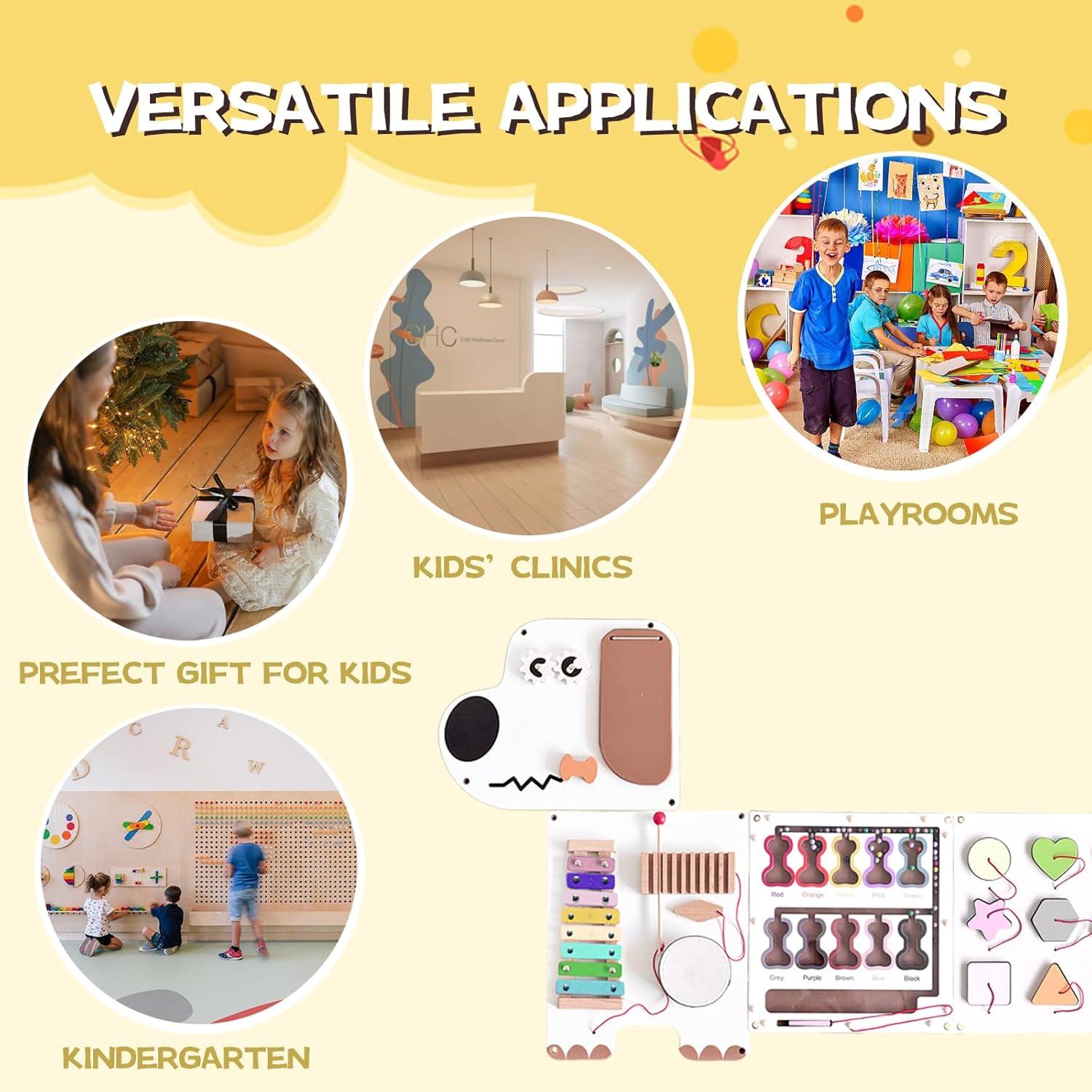 Tablero Ocupado Montessori para Niños Pequeños - Yunhe 43.94x33.78cm