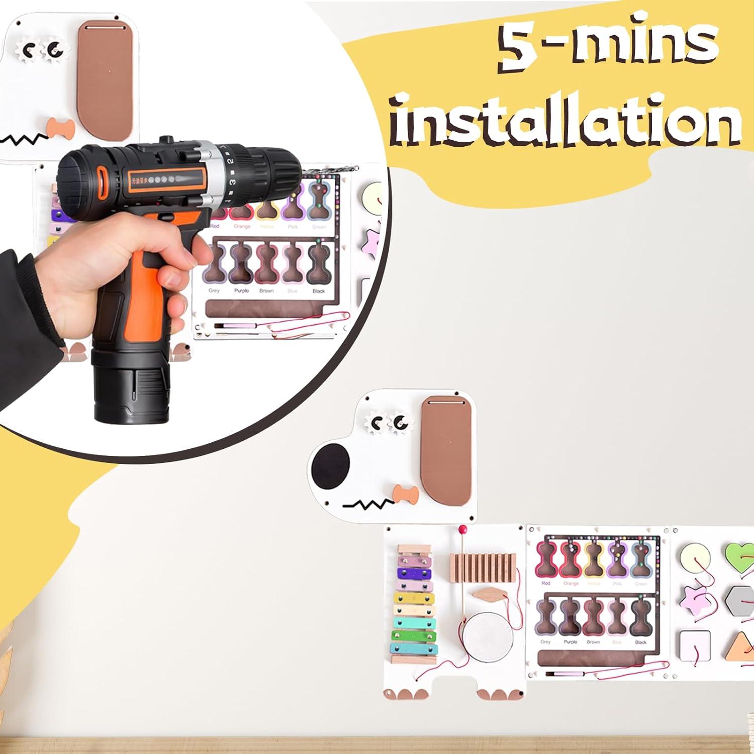 Tablero Ocupado Montessori para Niños Pequeños - Yunhe 43.94x33.78cm