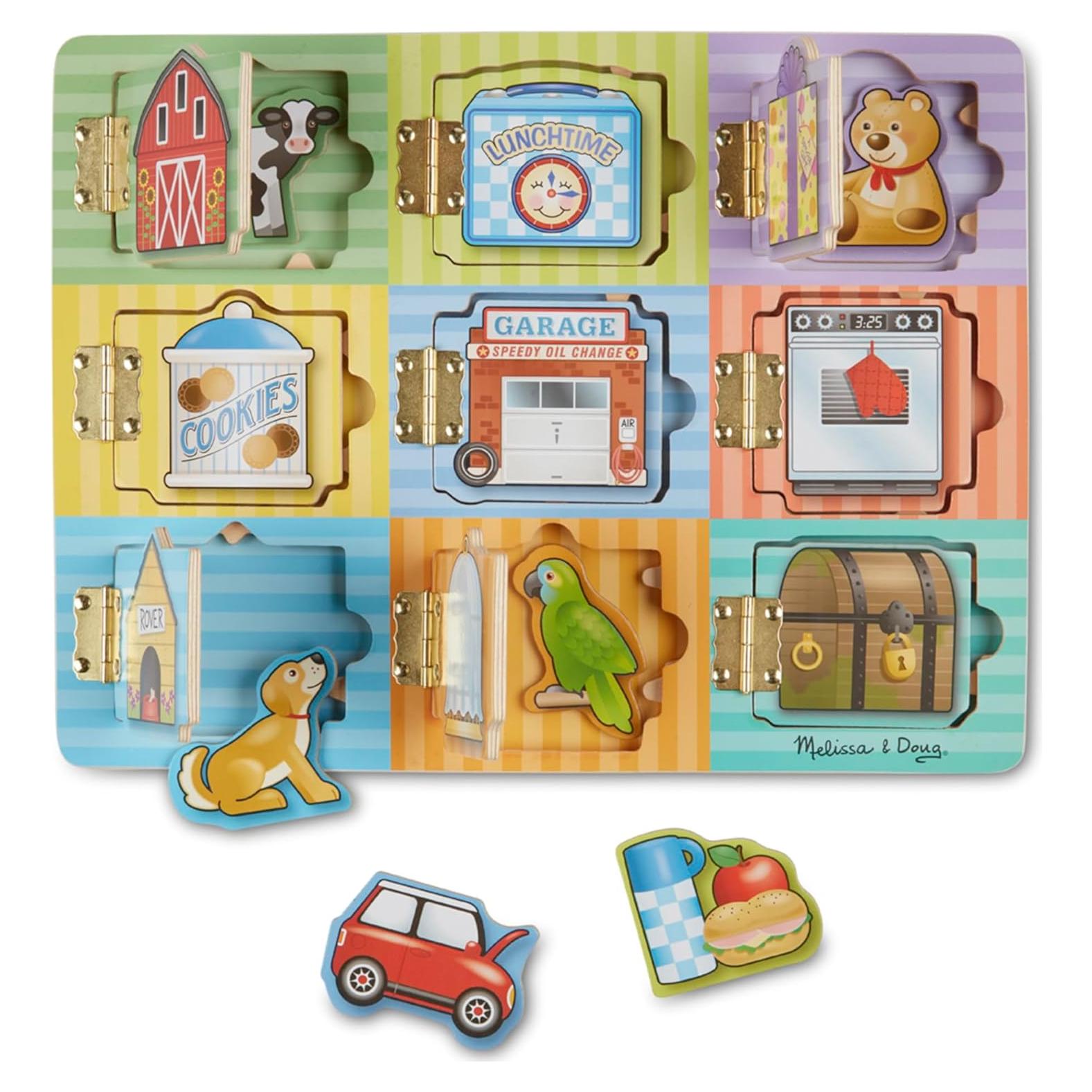 Tablero de Actividades de Madera Melissa & Doug - Juguete Educativo 3+