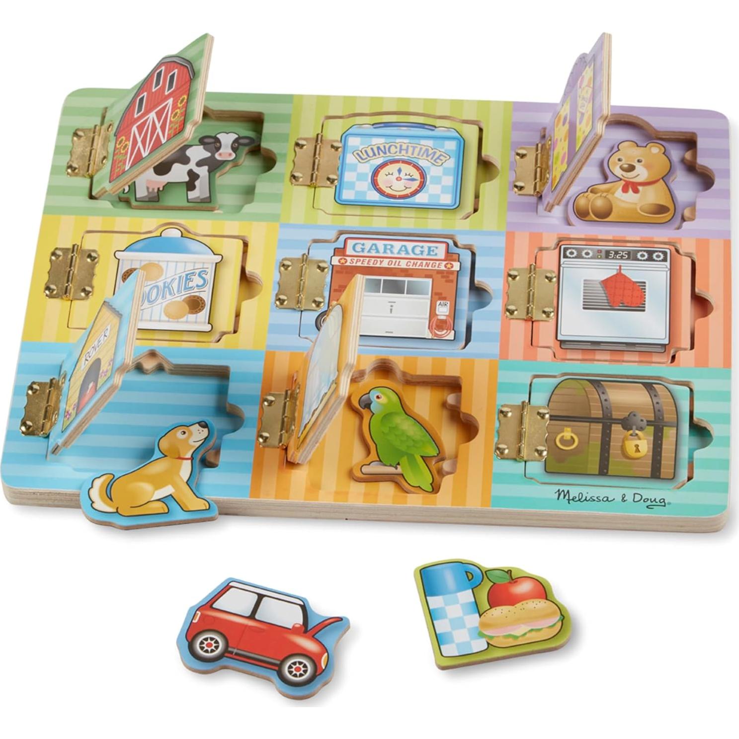 Tablero de Actividades de Madera Melissa & Doug - Juguete Educativo 3+