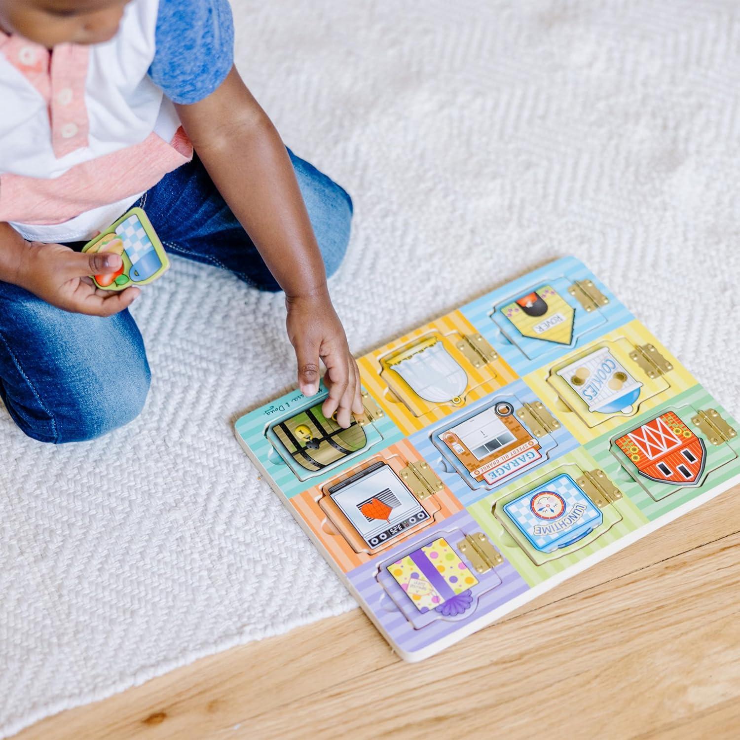 Tablero de Actividades de Madera Melissa & Doug - Juguete Educativo 3+
