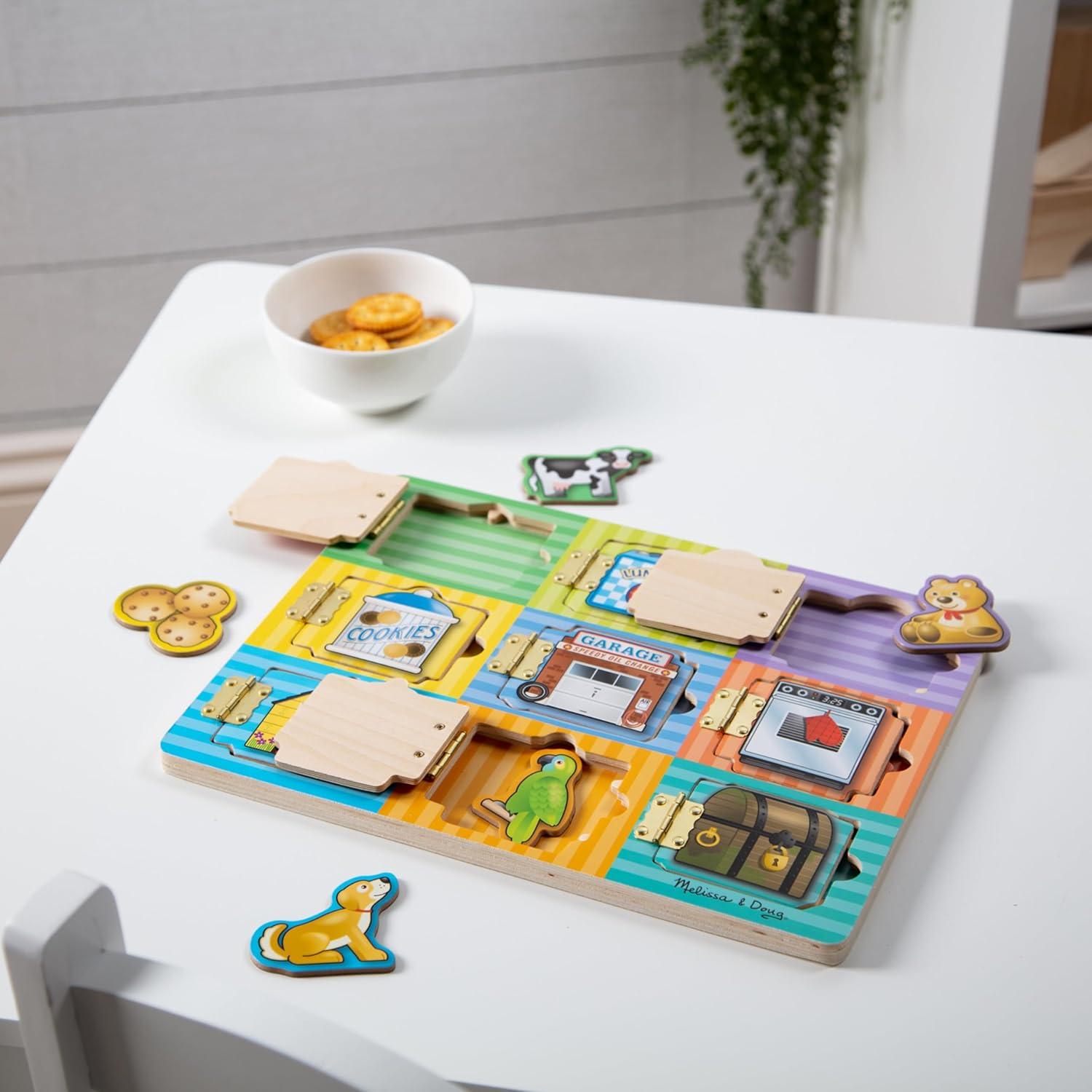 Tablero de Actividades de Madera Melissa & Doug - Juguete Educativo 3+