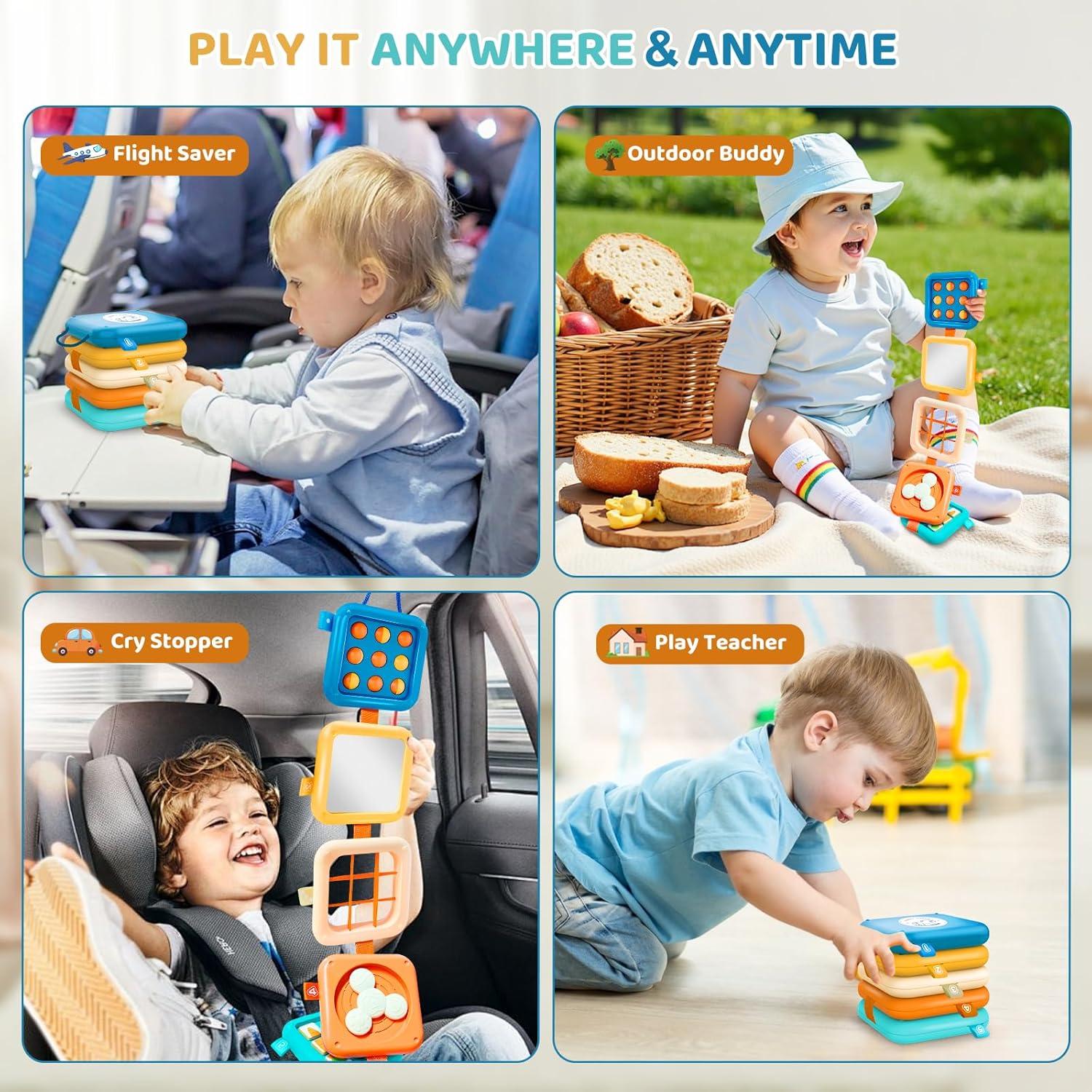 Cubo de Actividades Sensoriales Toylfort para Bebé 6-12 Meses