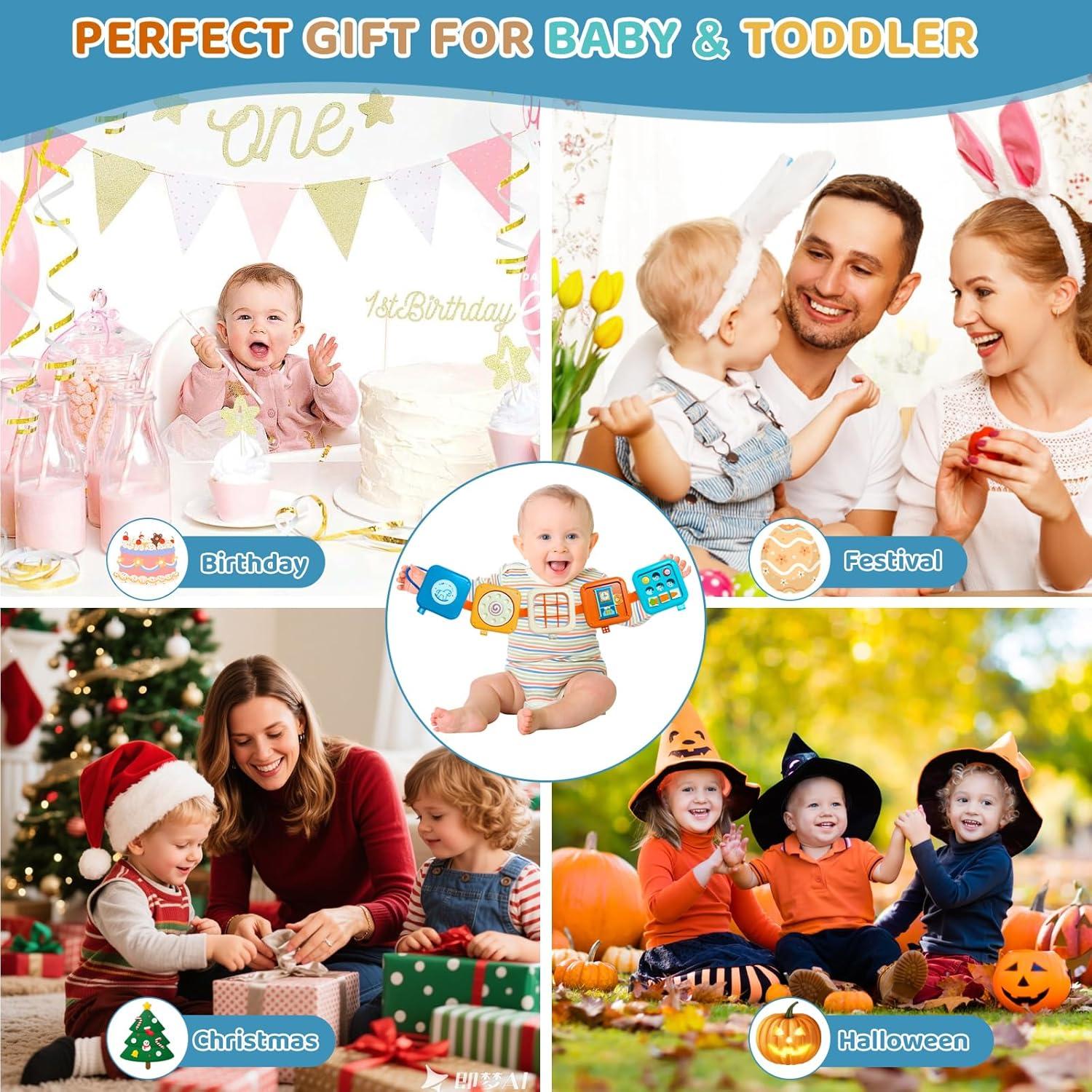 Cubo de Actividades Sensoriales Toylfort para Bebé 6-12 Meses