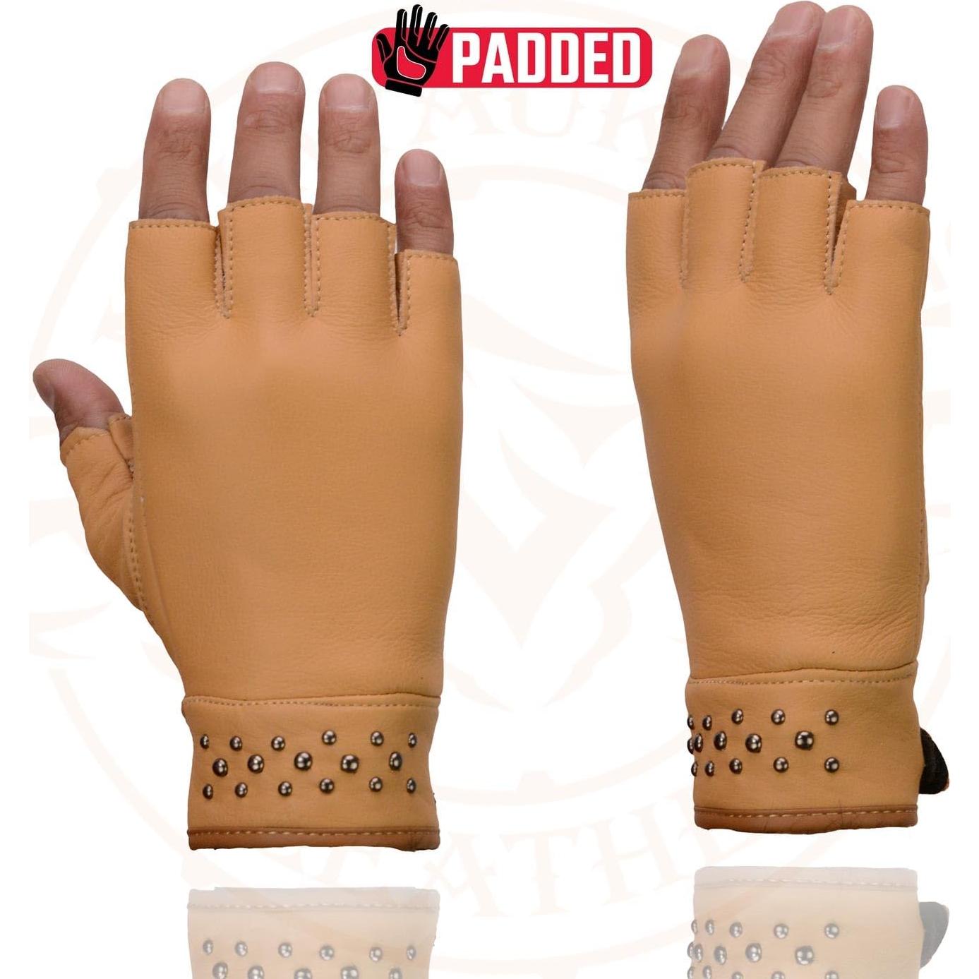 Guantes de moto Milwaukee Leather 2X-Large cuero sin dedos