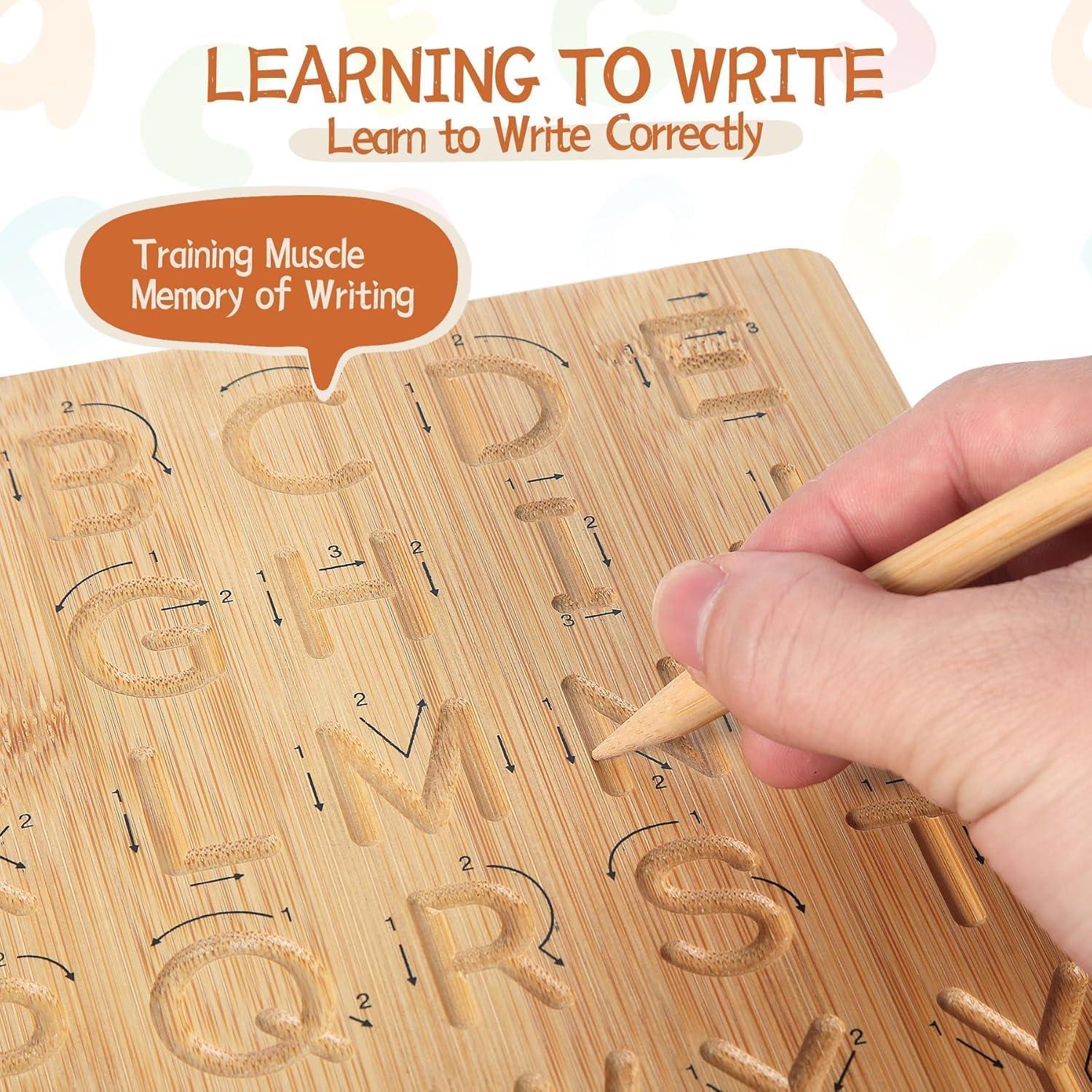 Tablero de Trazado de Letras de Madera Asweets 22.1x17.5cm