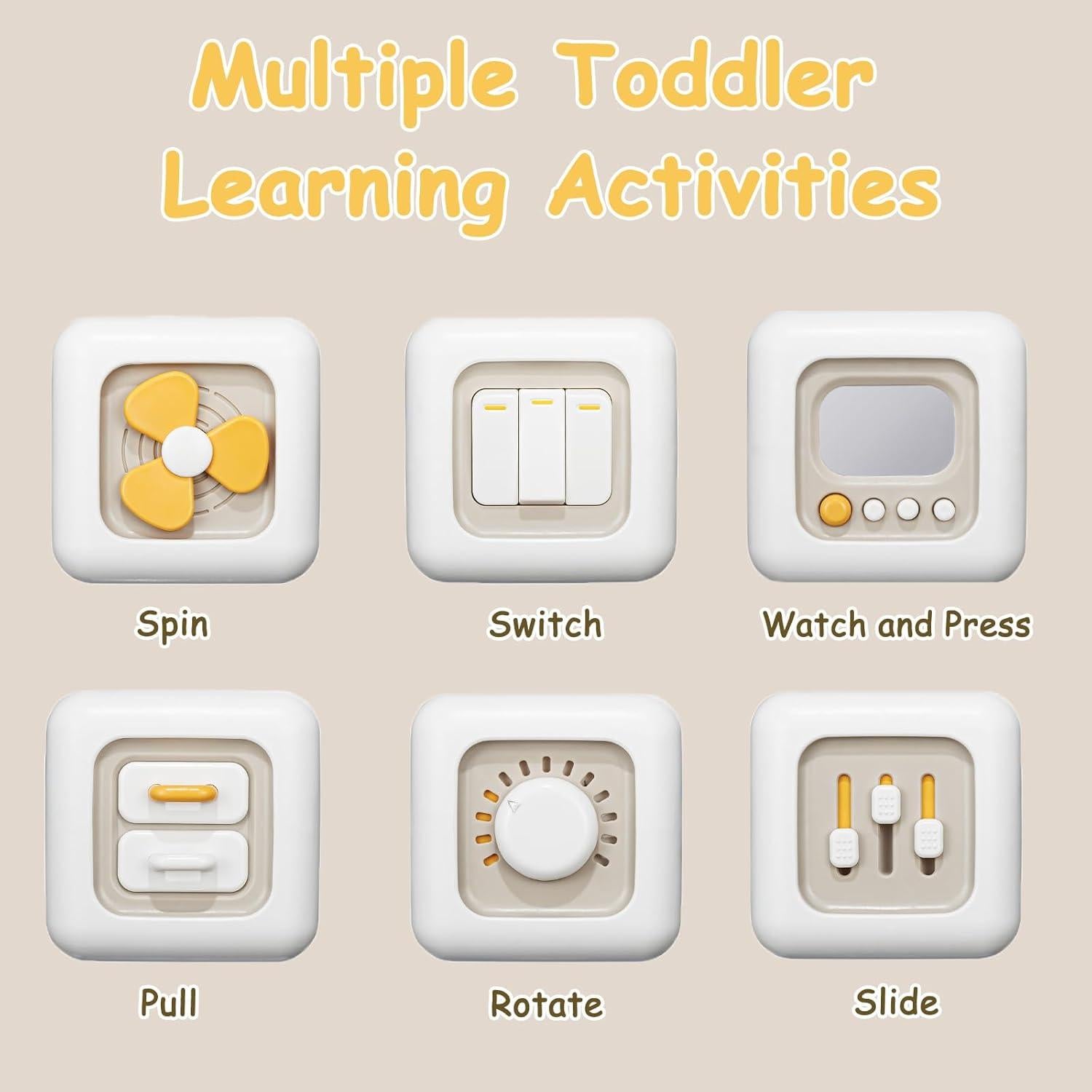 Cubo Ocupado Montessori para Niños 1-3 Años - Juguete Sensorial