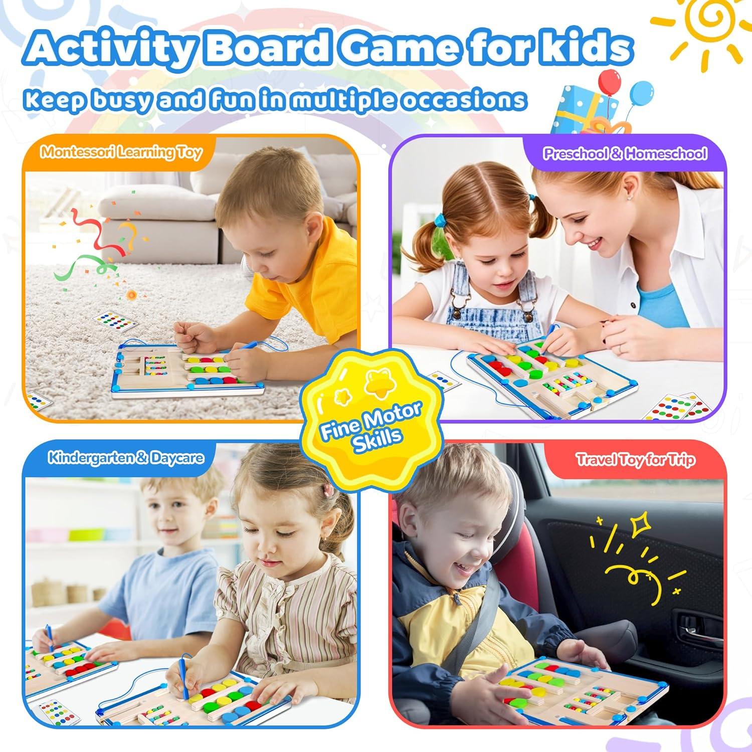 Juguete de Rompecabezas Magnético FCSONU para Niños 3-6 Años