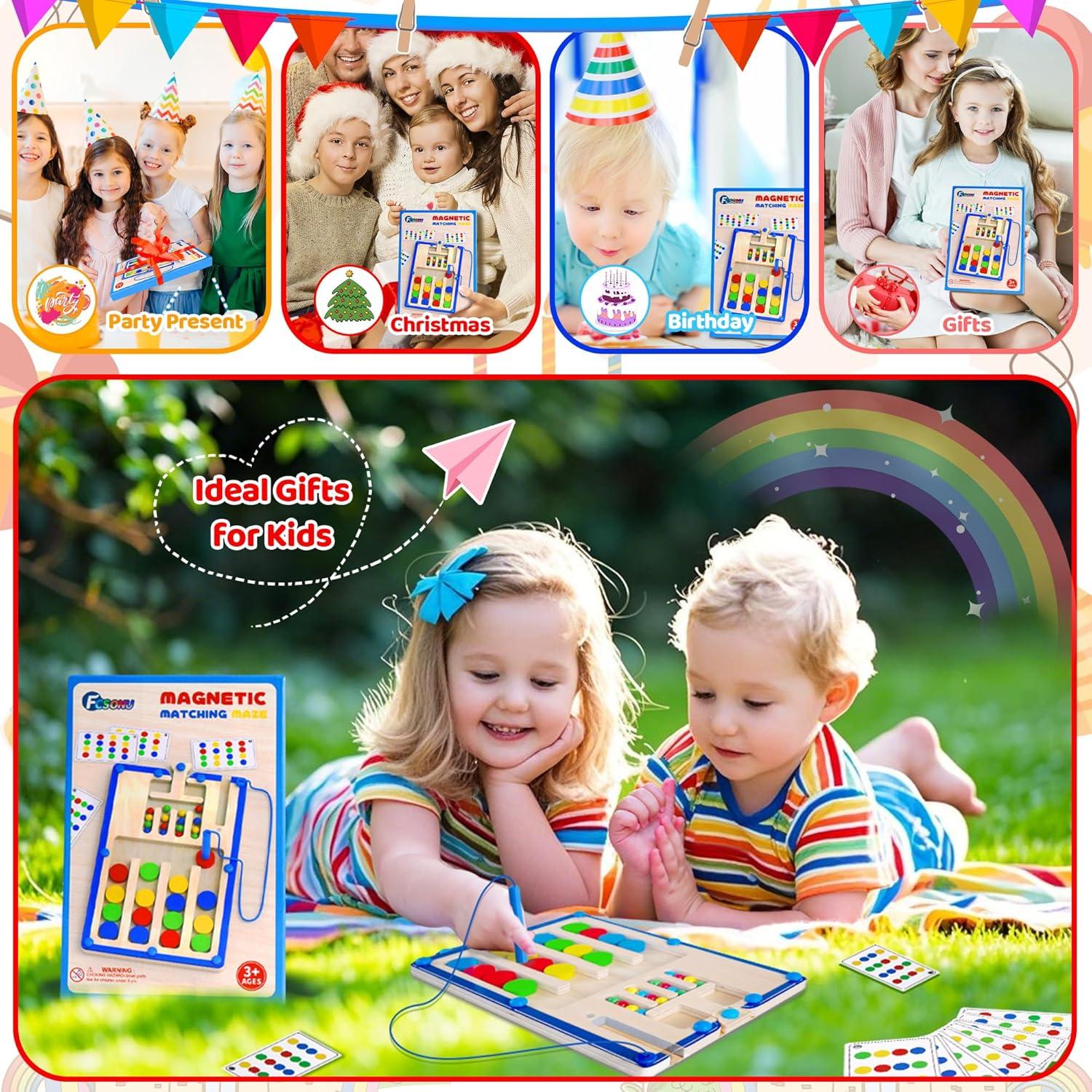 Juguete de Rompecabezas Magnético FCSONU para Niños 3-6 Años