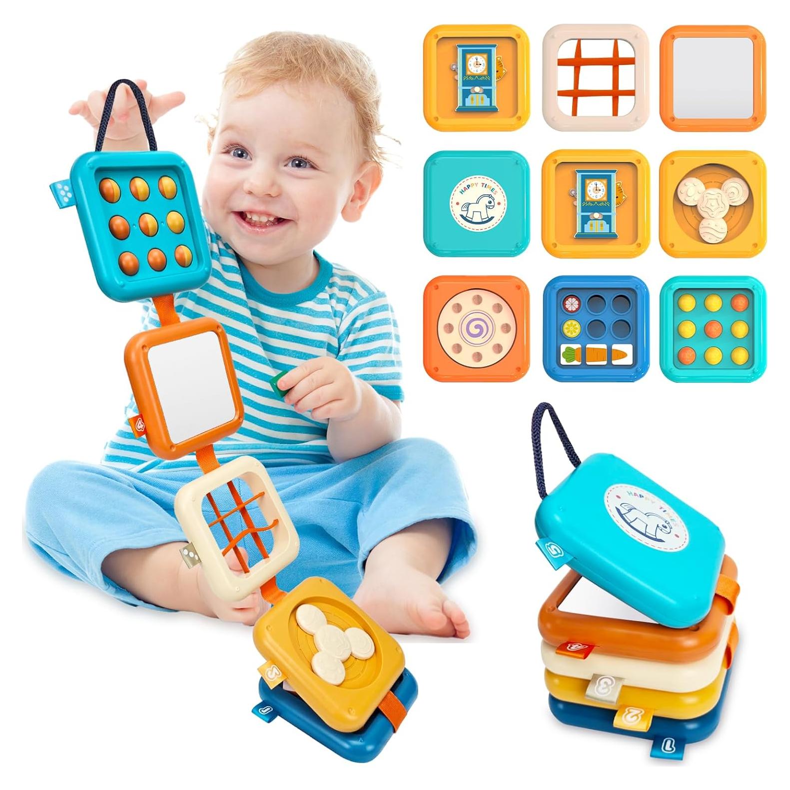 Tablero Ocupado Montessori Weirtoya para Bebés 1-3 Años