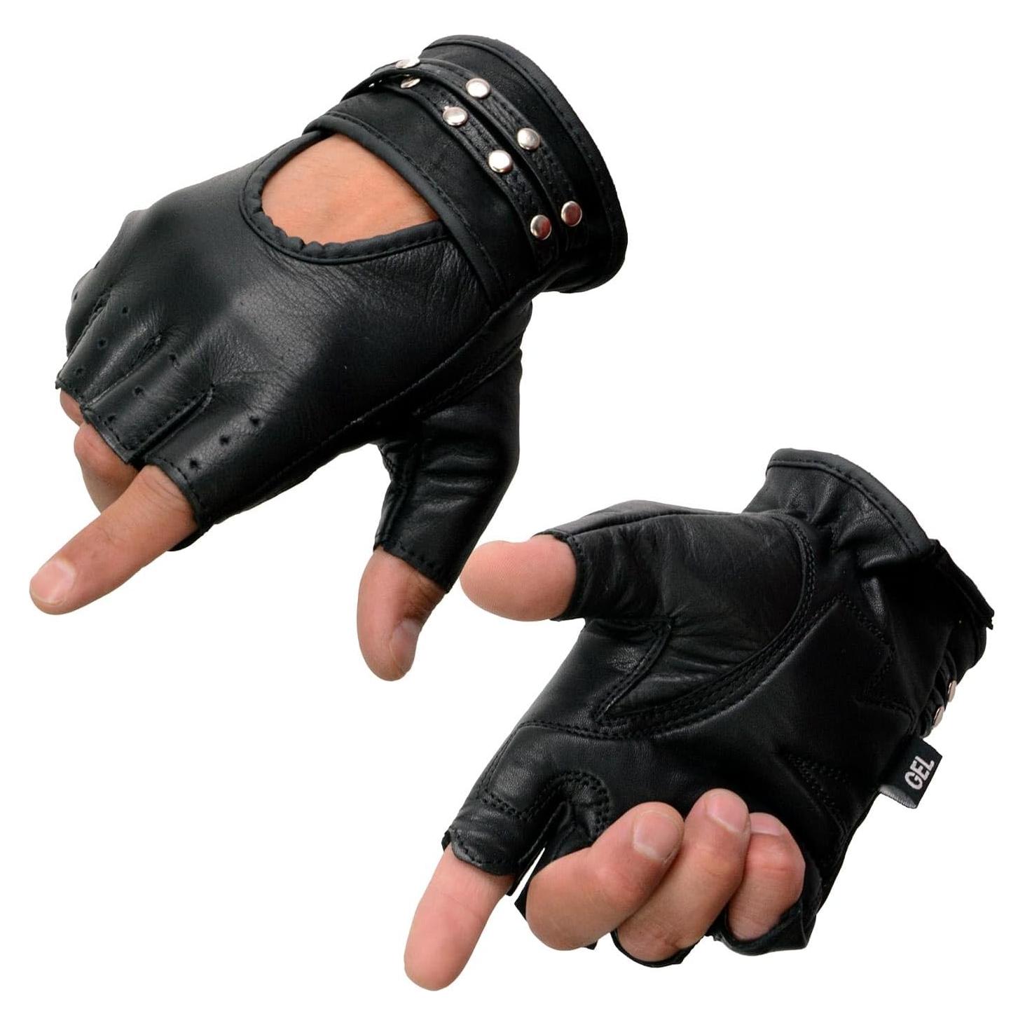 Guantes de moto Milwaukee Leather SH461 mujer sin dedos