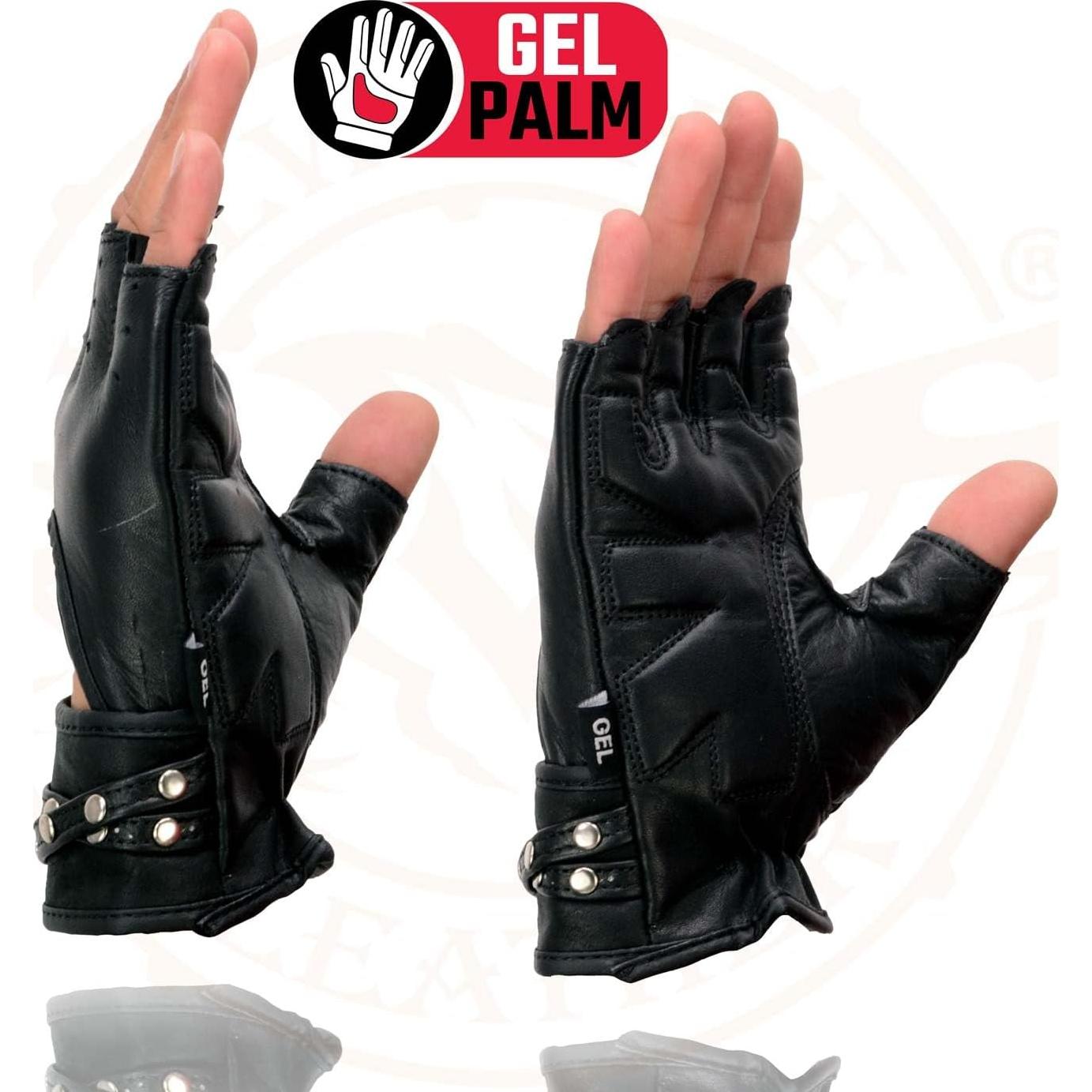 Guantes de moto Milwaukee Leather SH461 mujer sin dedos