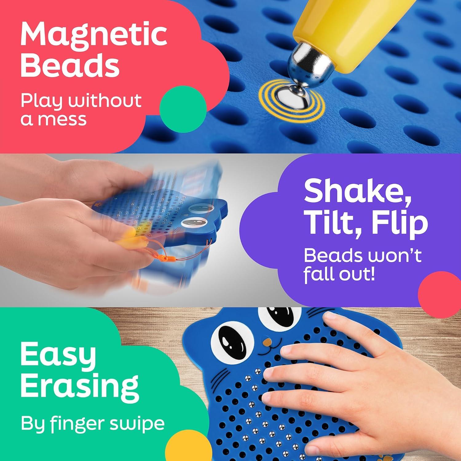 Tablero Magnético de Dibujo Portátil Aynat 14.7x12.7cm Azul