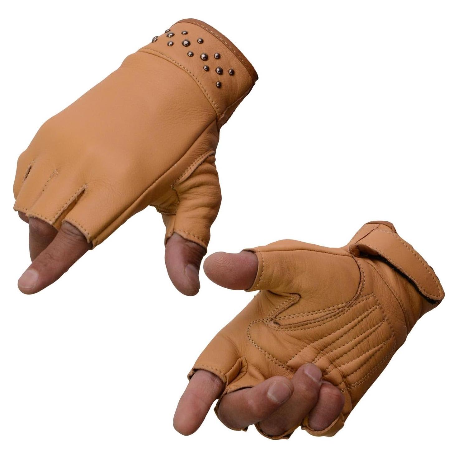 Guantes de moto Milwaukee Leather MG7761 sin dedos - Mediano