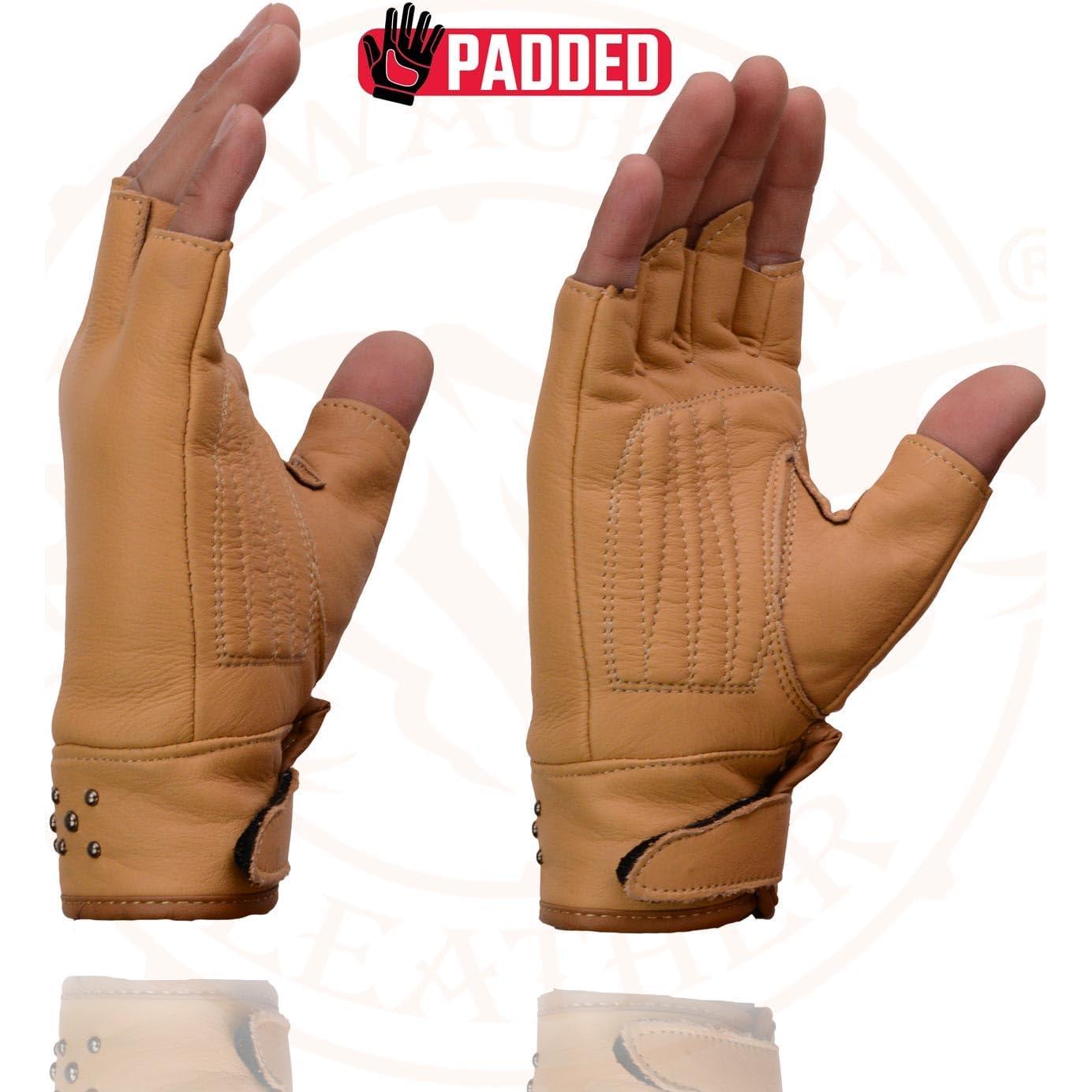 Guantes de moto Milwaukee Leather MG7761 sin dedos - Mediano