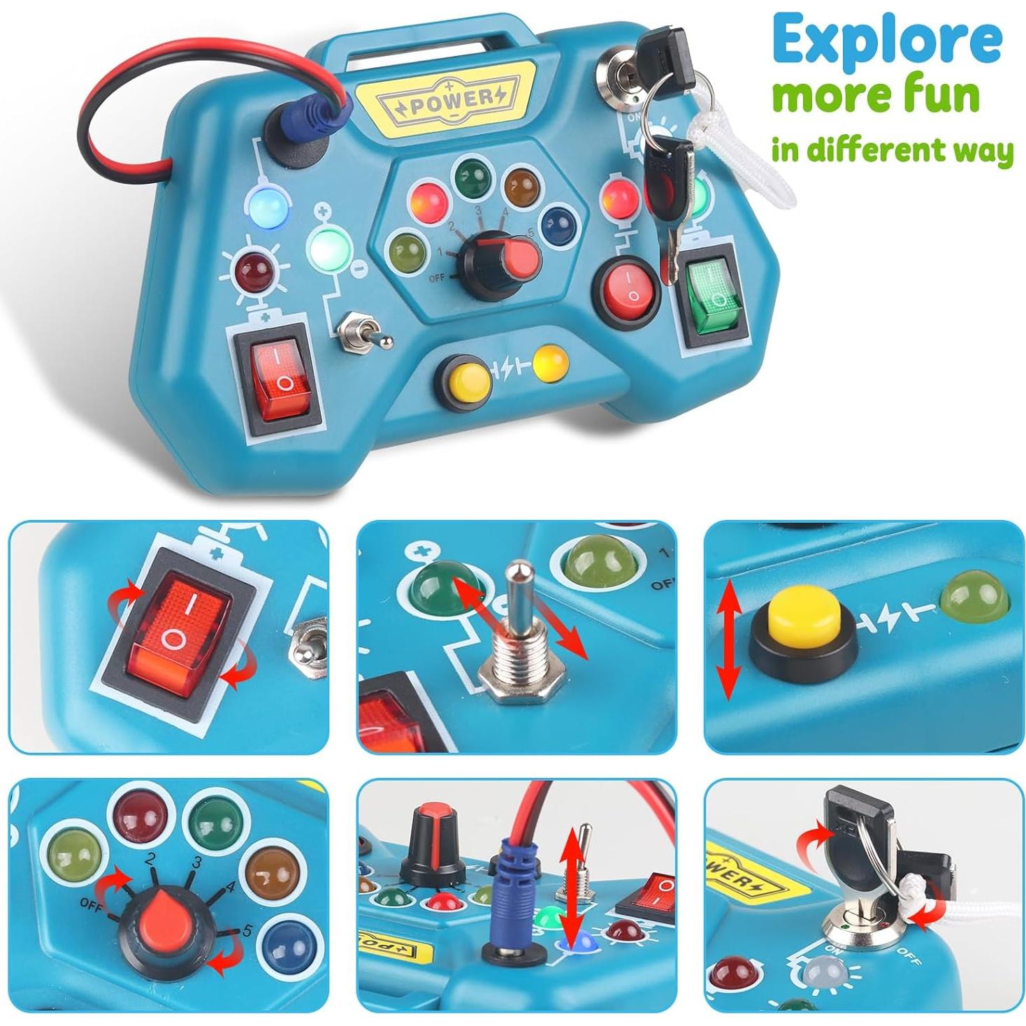 Tablero Ocupado Sensorial Montessori Susierwey 15.5x10.4 cm