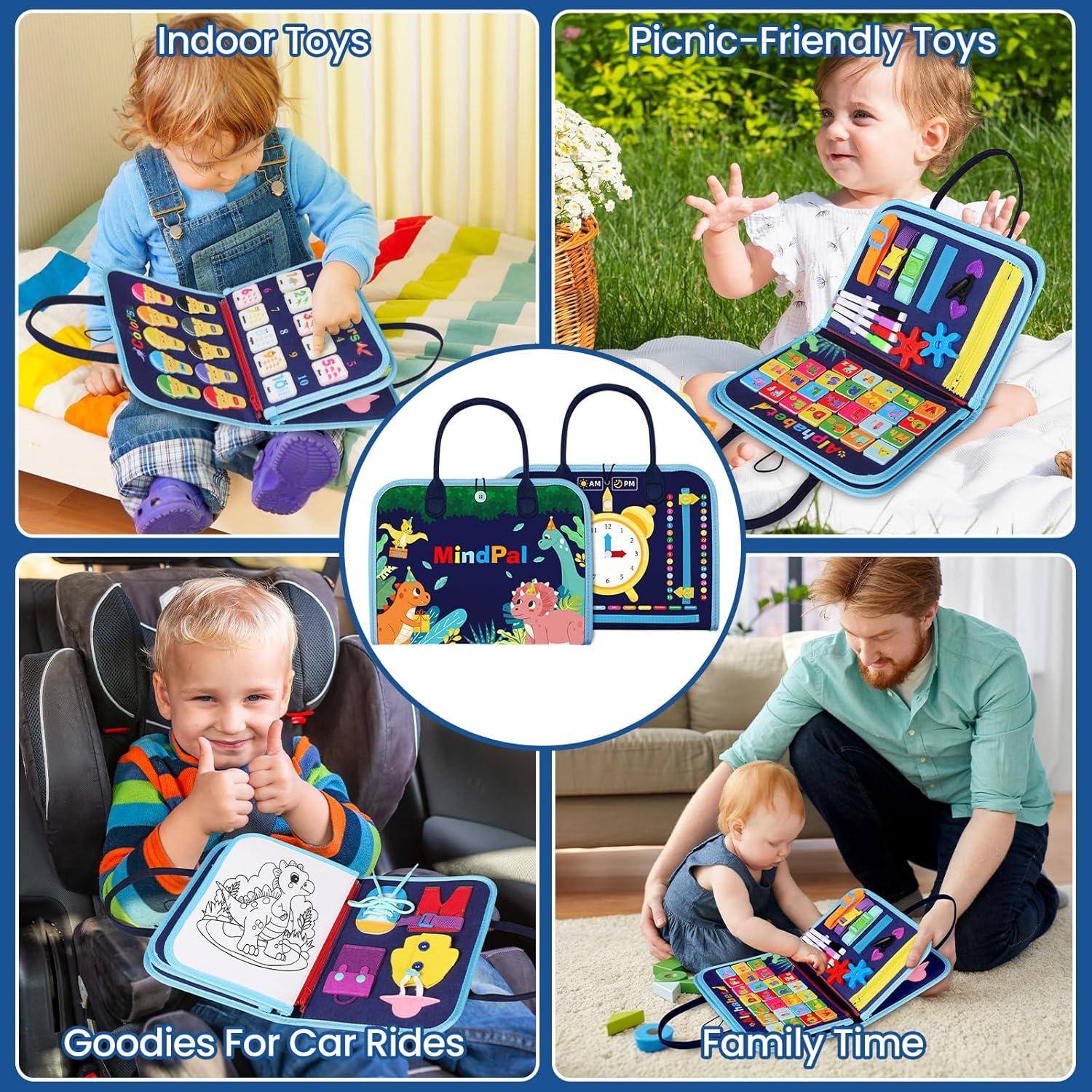 Tablero Ocupado Montessori MindPal 27.8x22.3 cm para Niños 3+