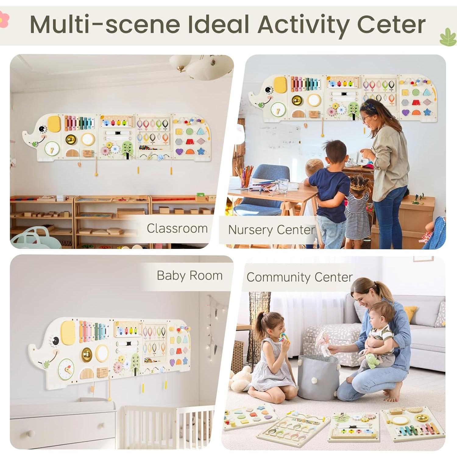 Paneles de Pared Montessori JOLIE VALLÉE 5 Actividades 6.94 kg