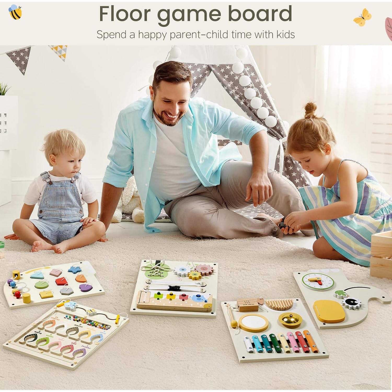 Paneles de Pared Montessori JOLIE VALLÉE 5 Actividades 6.94 kg