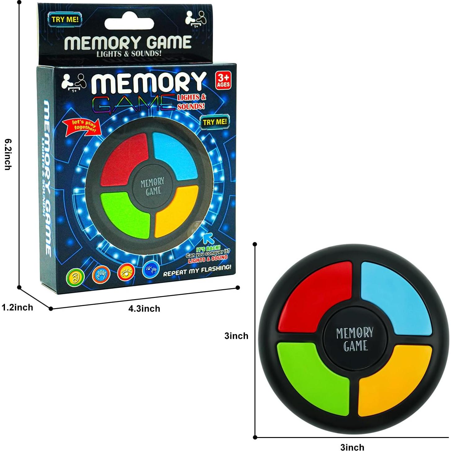 Juego de Memoria Electrónico Gelabur 907H - Portátil y Educativo