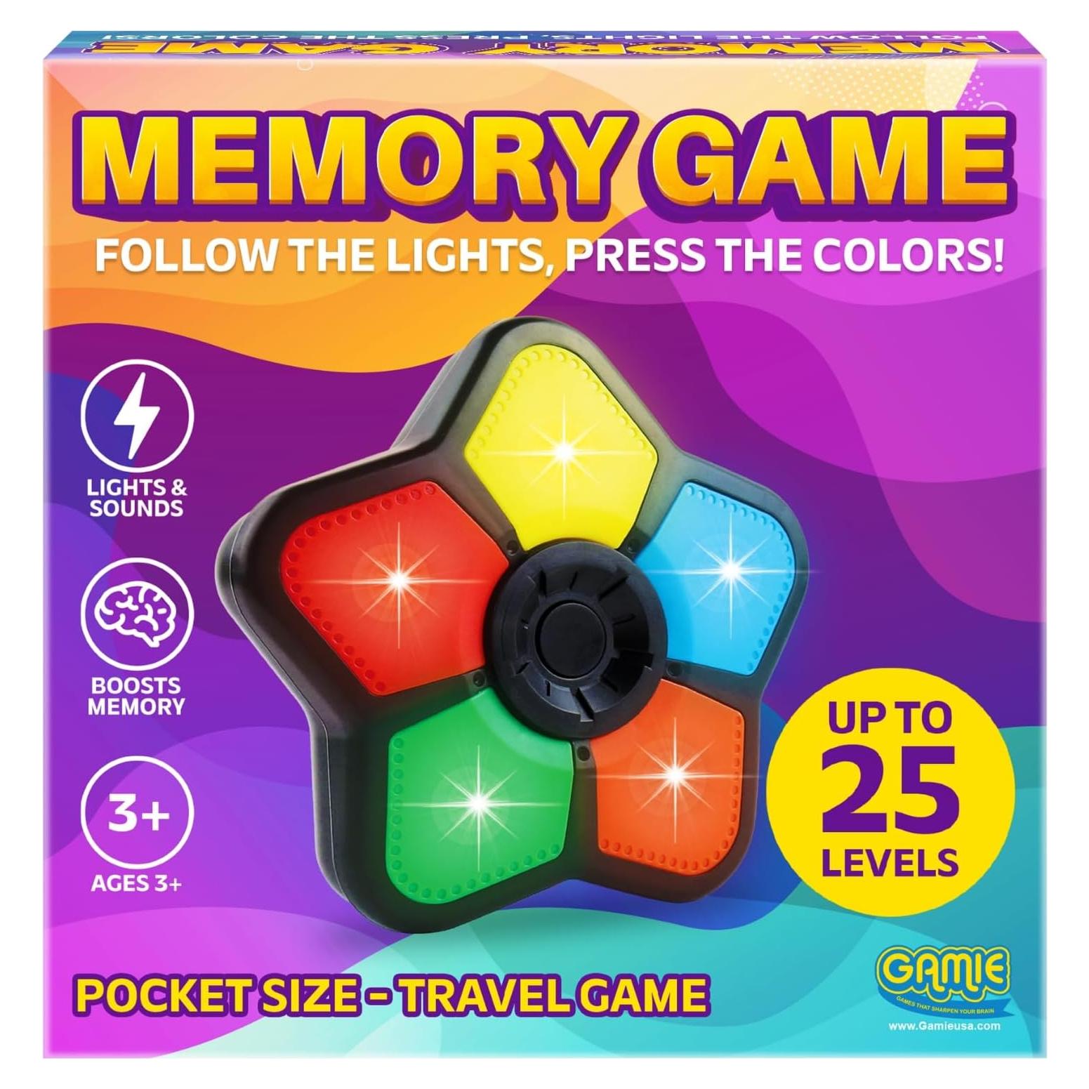 Juego de Memoria Electrónico Gamie para Niños y Adultos