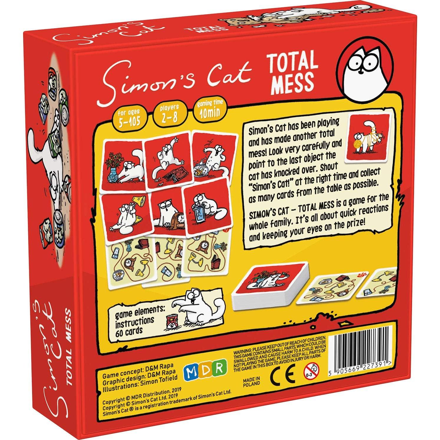 Juego de Cartas Gato de Simon Total Desastre - Familiar