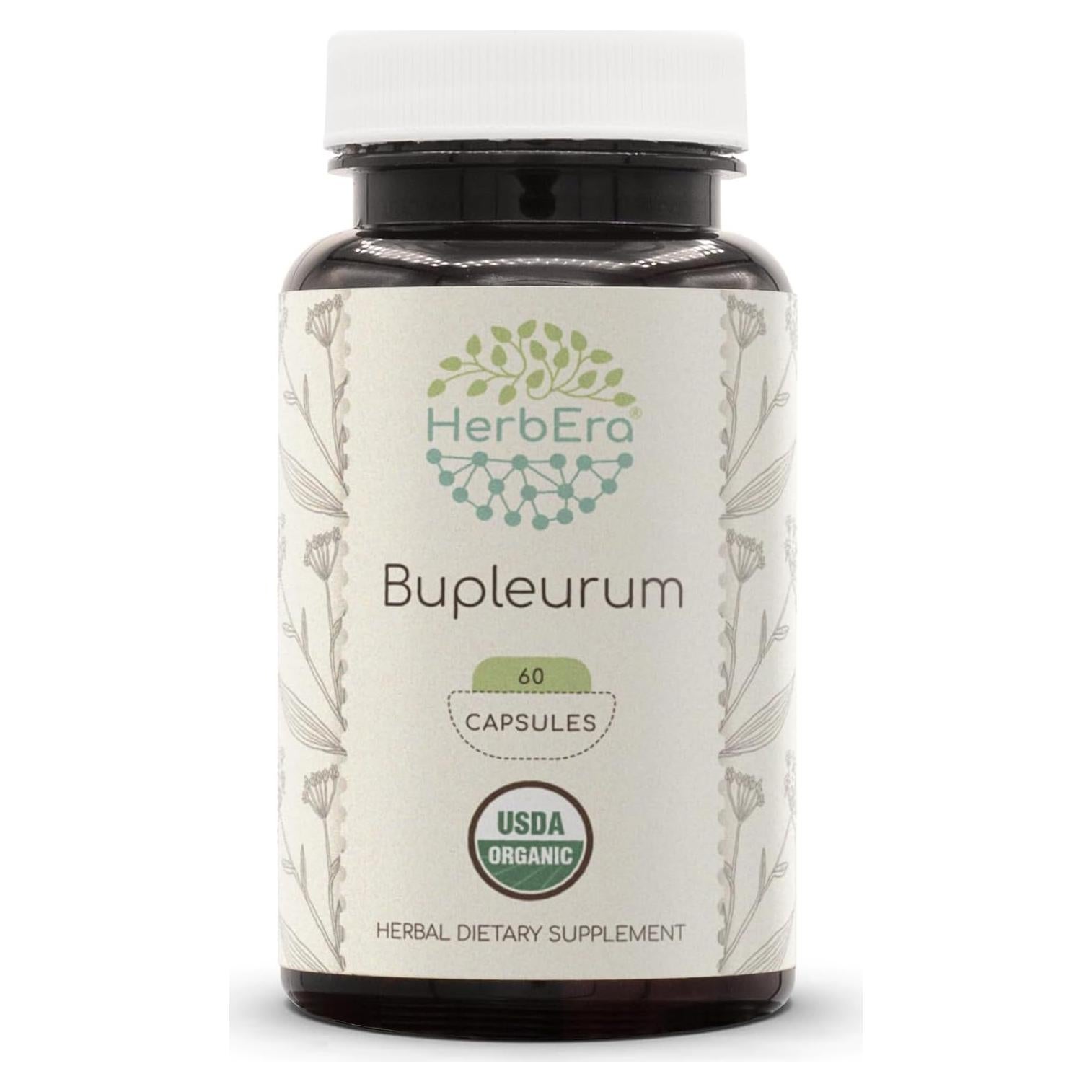Suplemento Herbal Orgánico Bupleurum Herbera 60 Cápsulas
