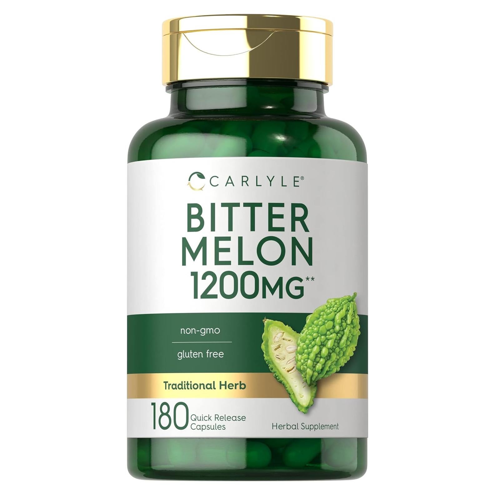 Cápsulas de Melón Amargo Carlyle 1200 mg - 180 Unidades - Sin OGM