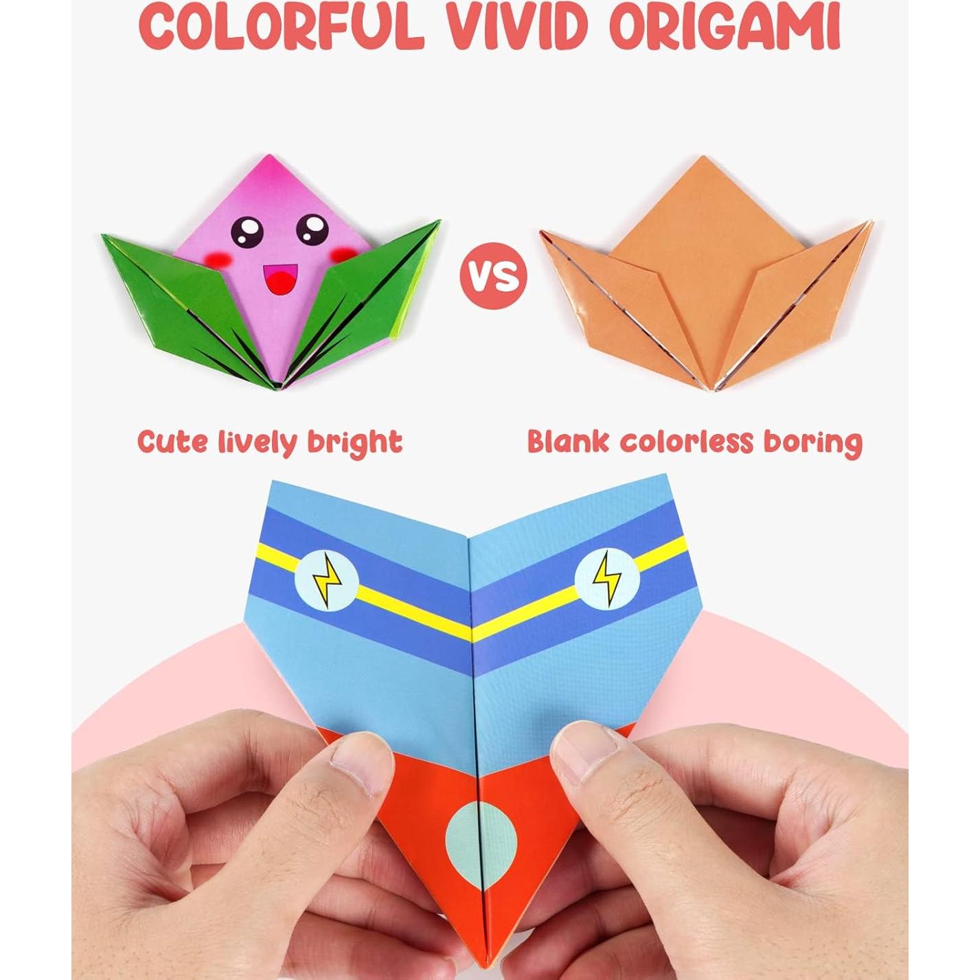 Kit de Origami Colorido Gamenote 120 Hojas 54 Proyectos