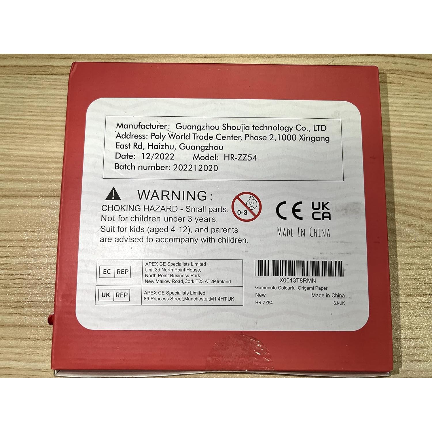 Kit de Origami Colorido Gamenote 120 Hojas 54 Proyectos