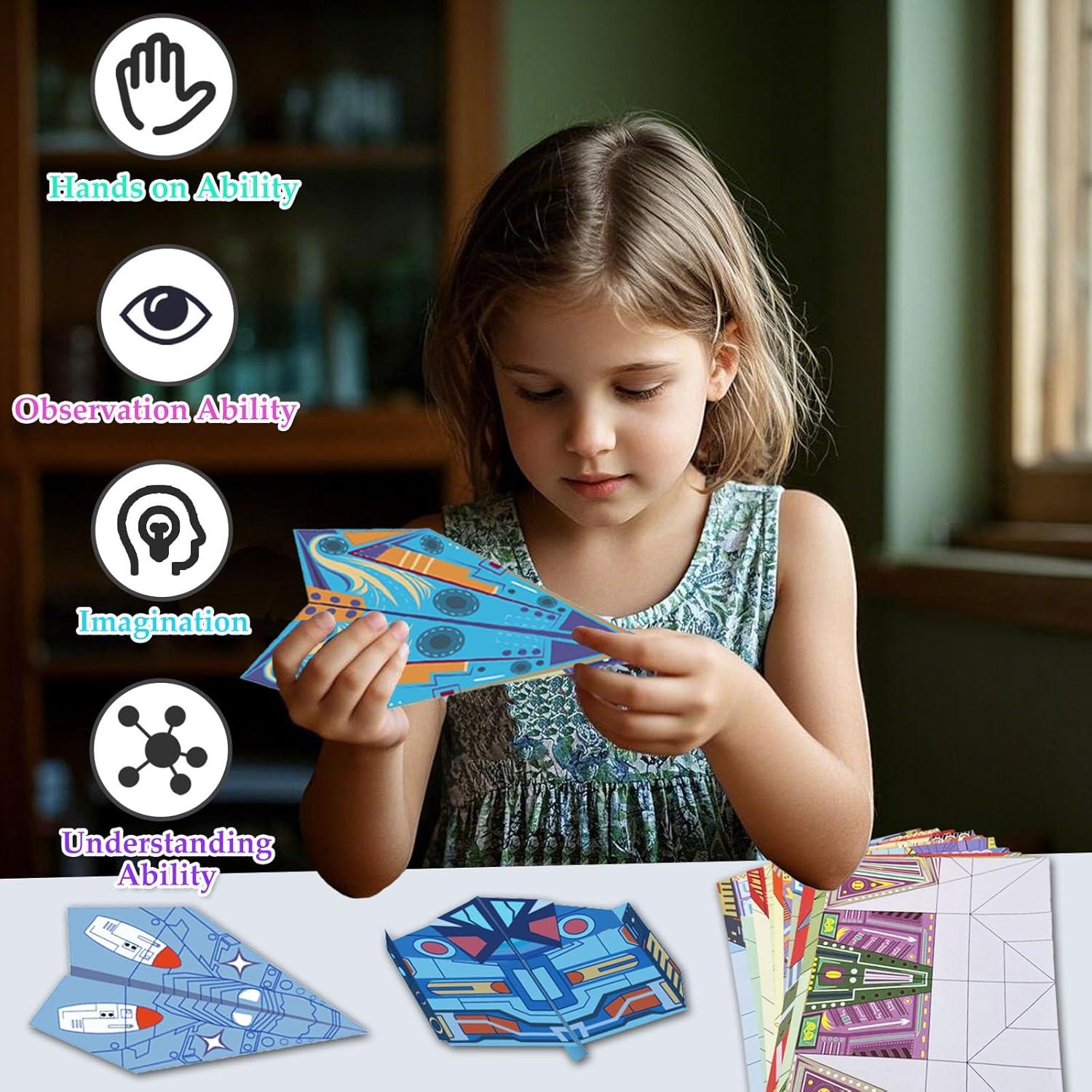 Kit de Aviones de Papel Xuoent P-1 con 16 Diseños Clásicos