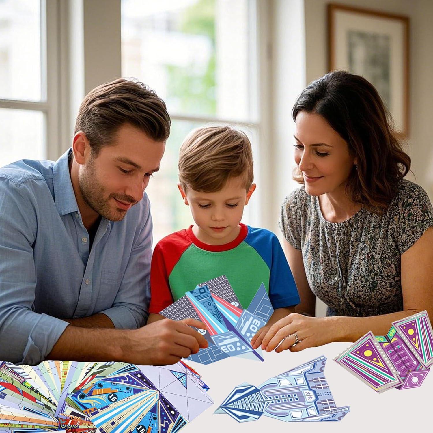 Kit de Aviones de Papel Xuoent P-1 con 16 Diseños Clásicos