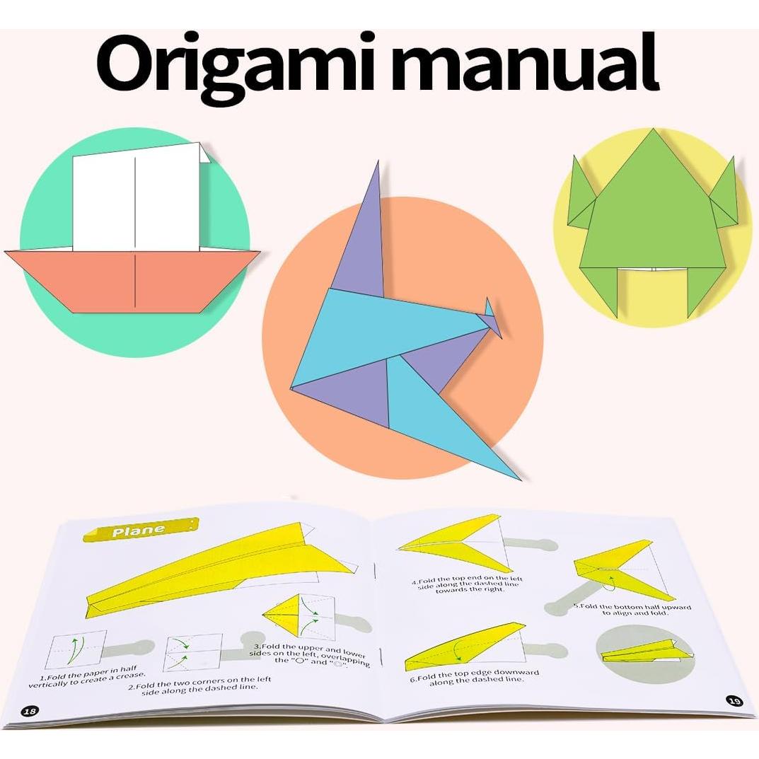 Kit de Papel de Origami GAGANIU 220 Hojas 15.24cm Doble Cara
