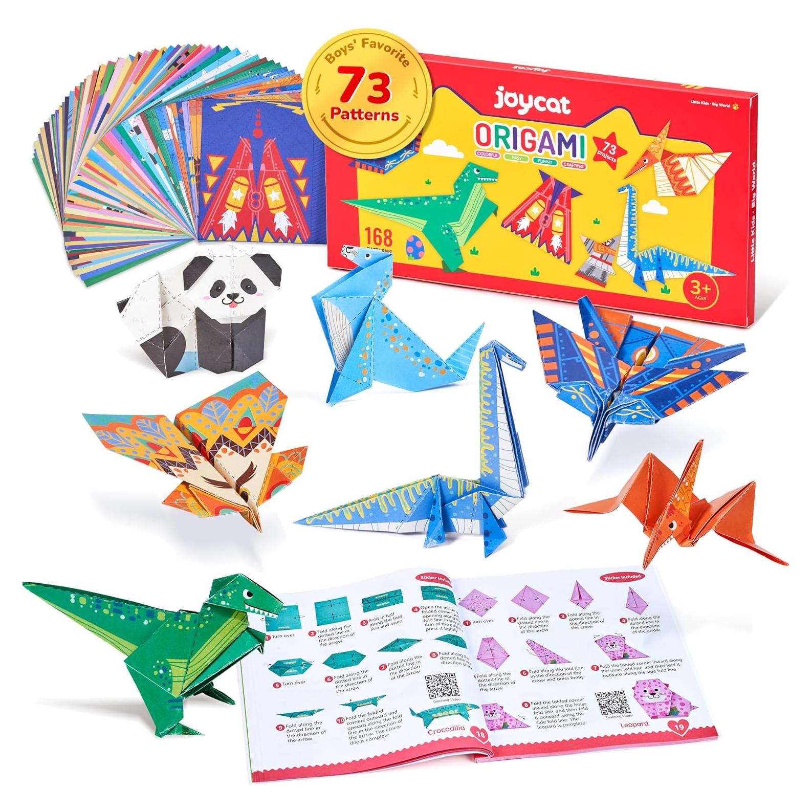 Kit de Origami JoyCat para Niños - 180 Hojas 14x14 cm