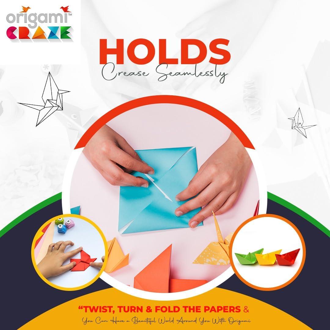 Papel de Origami 500 Hojas 15x15 cm Origami Craze 20 Colores