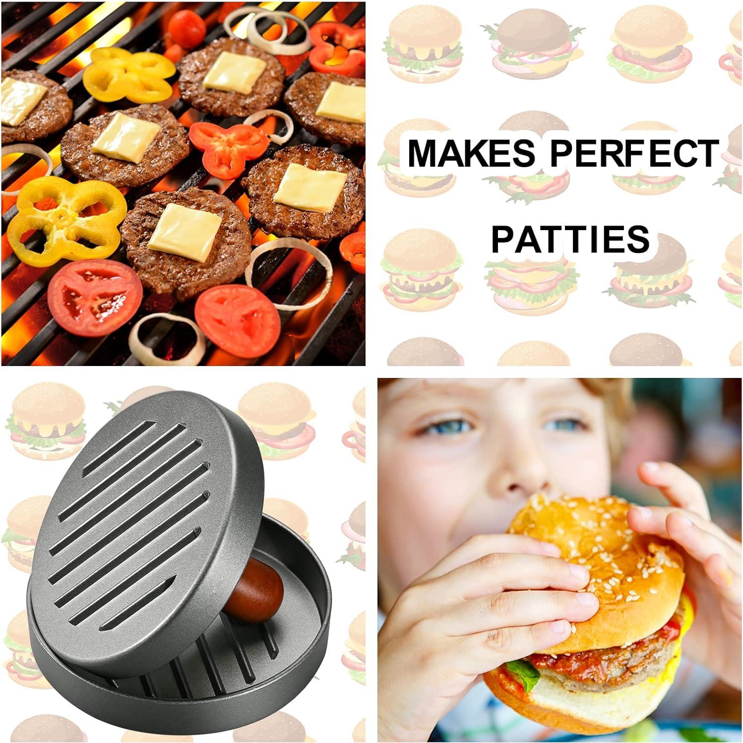 Prensa de Hamburguesas PIQUEBAR Acero Inoxidable con Mango de Madera