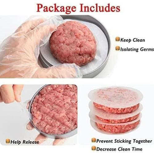 Prensa de Hamburguesas BUDOBEG Aluminio 11.4 cm con Accesorios