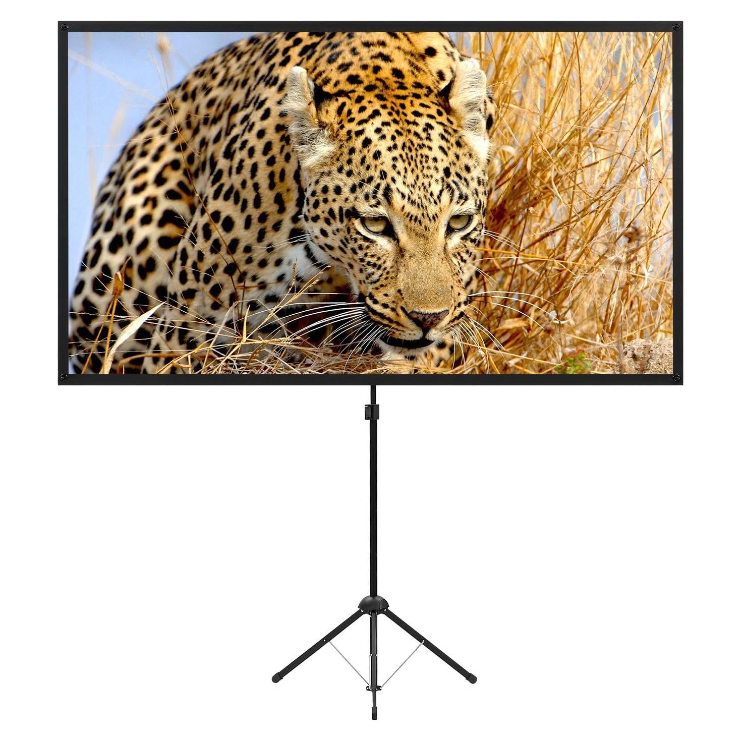 Pantalla de Proyector Portátil 80" Excelimage 16:9 Fibra de Vidrio