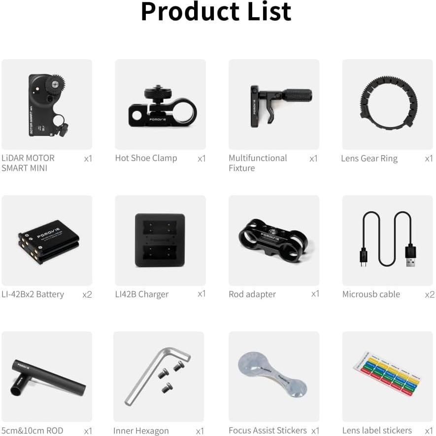 Motor de Autofoco LiDAR PDMOVIE PD-BTMP-S para Lentes DSLR